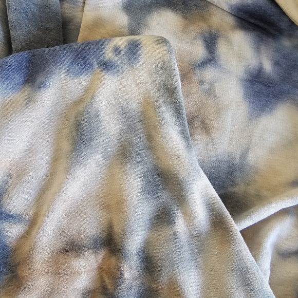 Ashley Stewart New With Tags Tie Dye Women's Dress Size 22 / 24 W Tan Blue, Grey - Picture 12 of 16